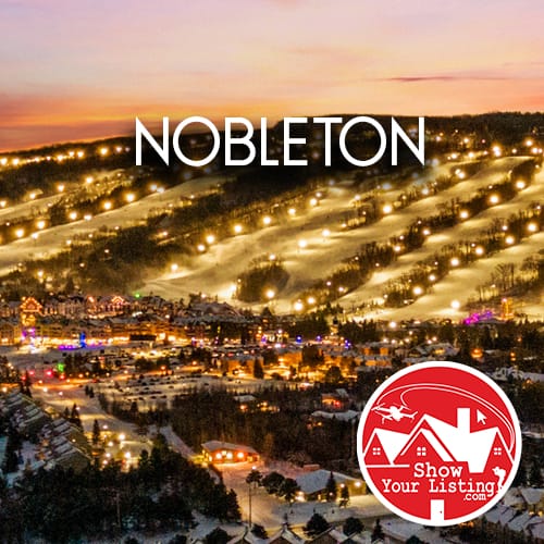 Real estate photography capturing multimillion-dollar homes in Nobleton, King Township, near Nobleton Lakes Golf Course and local businesses, showcasing community growth and quality of life.